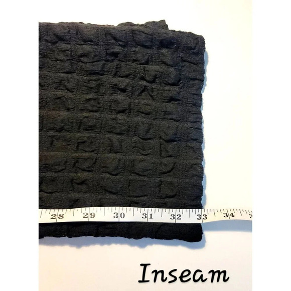 Urban Outfitters Pants Small Black Stretch Popcorn Texture Bootcut Fun Eclectic - Picture 7 of 9